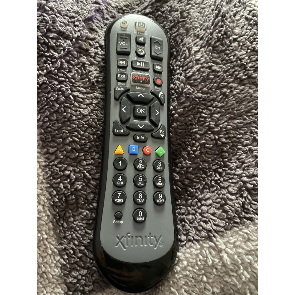 Xfinity XR2 Version R2 Remote Control Comcast X1 Cable Box Black Grey RF Pairing